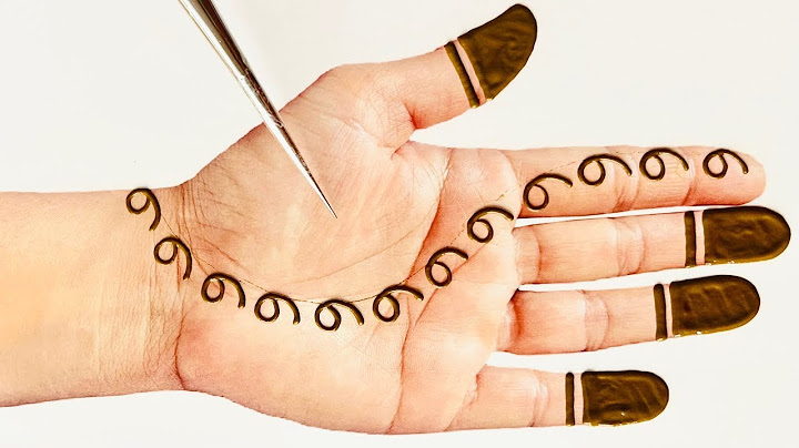 Very Easy Number Mehndi design | Simple Front hand Mehndi design | Beautiful Stylish Mehndi designs