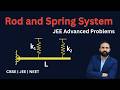 JEE Advanced SHM: Rod and Spring System Full Concept | Rotational SHM | Torque Method | JEE | NEET