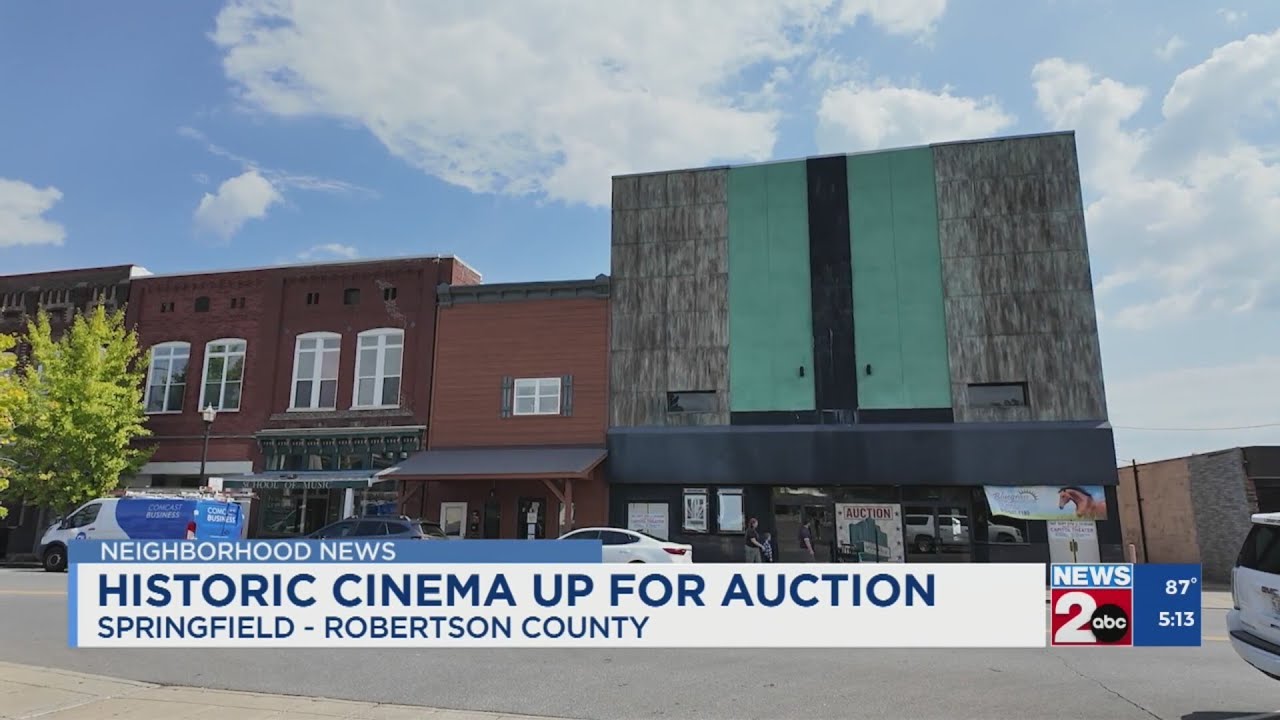 Historic Springfield, TN cinema up for auction