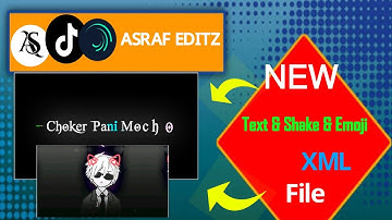 New  Xml File  ||Attitude LyricsVideo ||Black Screen Xml| Xml File |Alight Motion