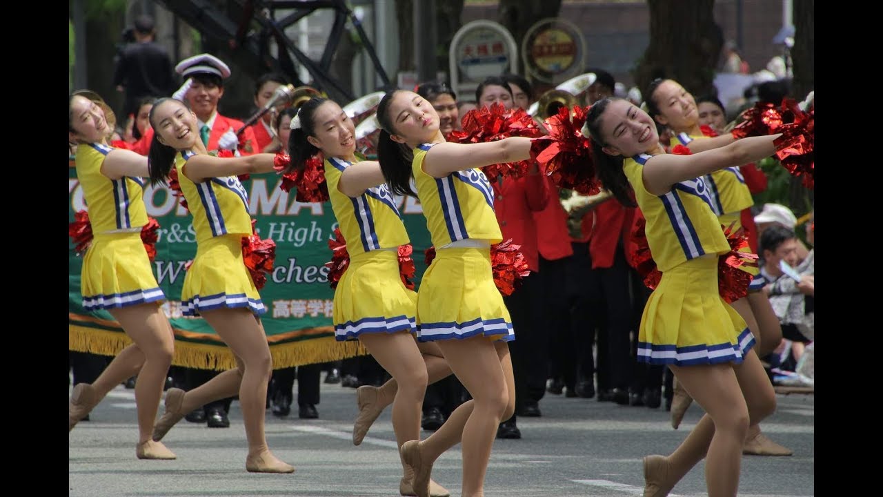 ザよこはまパレード19 横浜創英中学 高等学校マーチングバンド 第67回横浜国際仮装行列 Youtube