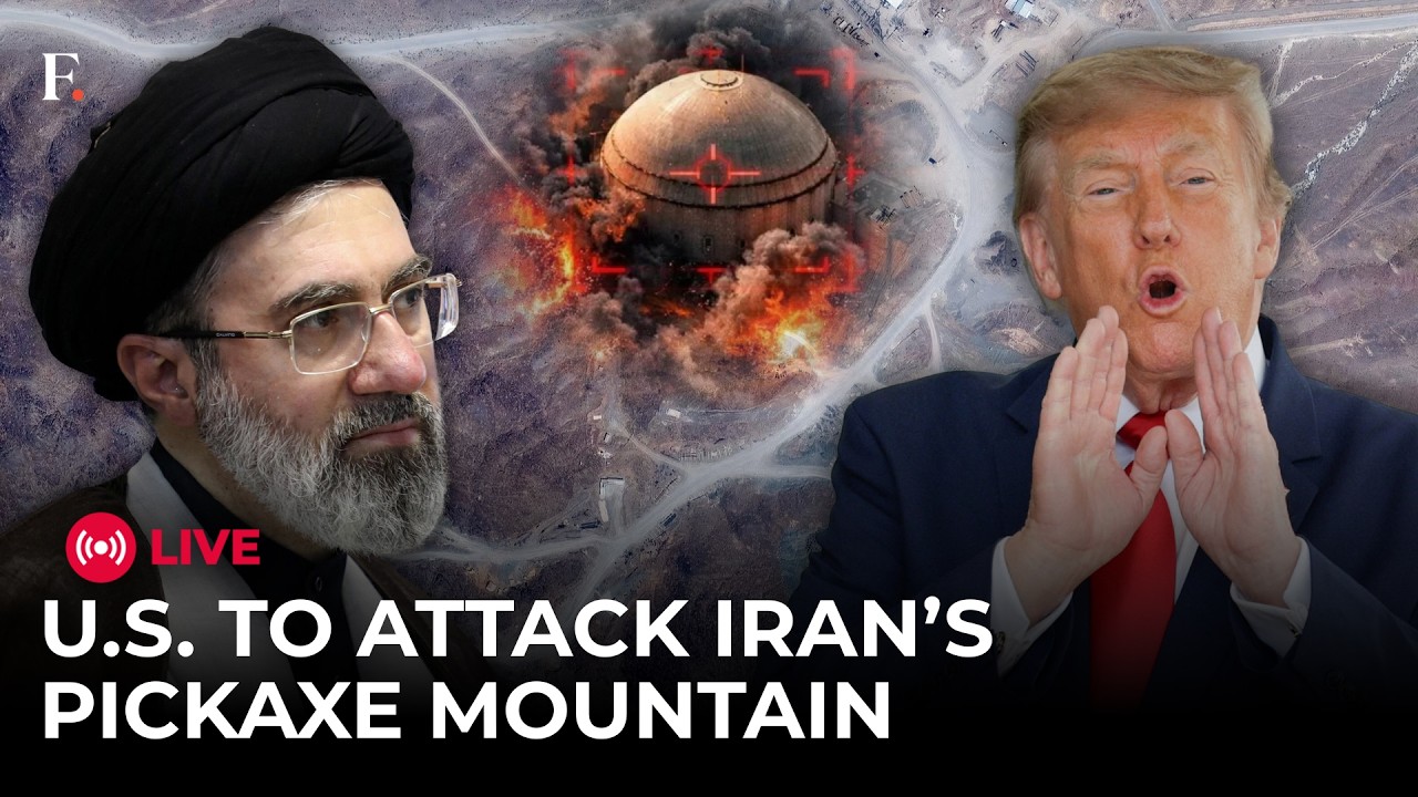 IRAN WAR LIVE: US President Donald Trump Threatens Strike on Iran’s ‘Pickaxe Mountain’ Nuclear Site thumbnail