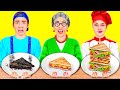 Reto De Cocina Yo vs Abuela | Utensilios de Cocina y Trucos Para Padres de HAHANOM Challenge