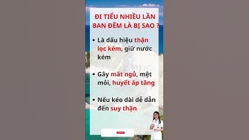 Đi tiểu nhiều lần vào ban đêm là dấu hiệu cảnh báo bệnh gì? I Dr Hương