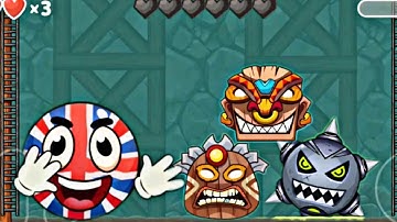 Ball’s Journey 6 : Red bounce Ball Heroes - New Update - Fight All bosses(NO DAMAGE) Android,iOS