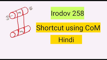 Rotational motion and translational motion Two cylinders and centre of mass Irodov 1.258