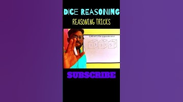 Dice Tricks | Reasoning Dice Tricks|Reasoning Trick for SSC CGL, GROUPD, RRB NTPC #shorts #trending