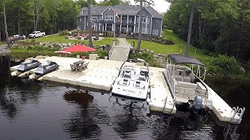 Incredible EZ Dock Floating Dock Set Up