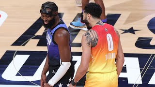 Jayson Tatum \& Jaylen Brown Go 1-On-1 | 2023 #NBAAllStar