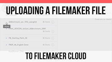 Uploading a FileMaker File to FM Cloud | FileMaker Cloud | FileMaker Pro 15 Training
