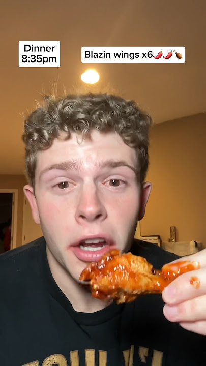 I ate only WINGS for the whole day!