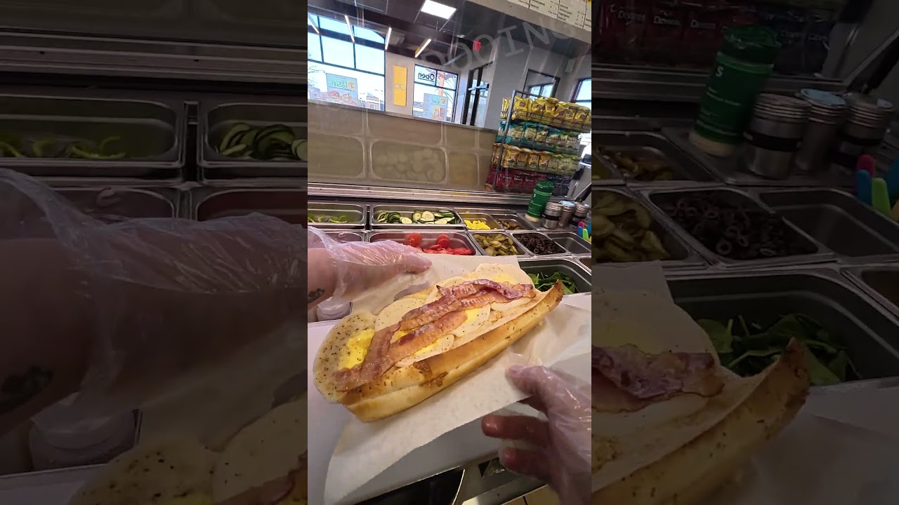 Subway Sandwiches POV Breakfast