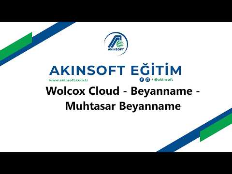 WolvoxCloud  - Beyanname - Muhtasar Beyanname