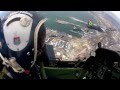Silver falcons orbiting over cape town harbour  pilatus pc 7 mkii