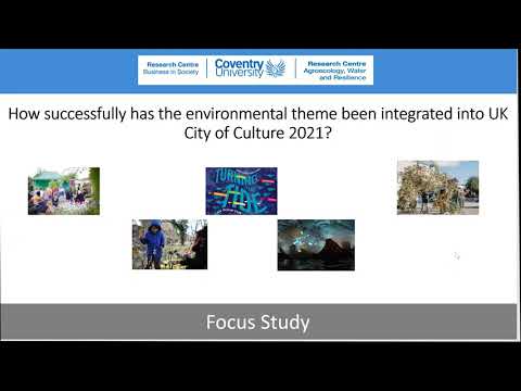 City of Culture 2021: Integrating the Environment (into UK City of Culture) focus study webinar