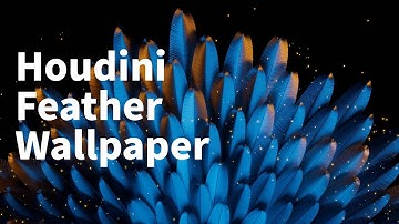 [Houdini tutorial] Feather Wallpaper vellum simulation Hip file