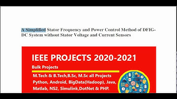 A simplified stator frequency and power control method of DFIG DC system without stator voltage and