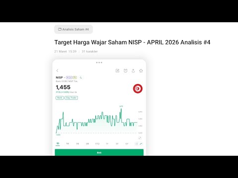 Target #HargaWajarSaham NISP - APRIL 2026 #analisissaham 😊