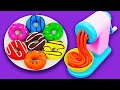 Satisfying Video l How To Make 7 Playdoh Rainbow Noodles with Donut Cake Cutting ASMR #54