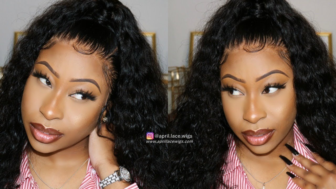 BEST LACE WIG EVER Install, Melt Down Wet Wave 360 Wig Baby Hair April