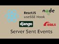 Server Sent Events with ReactJS