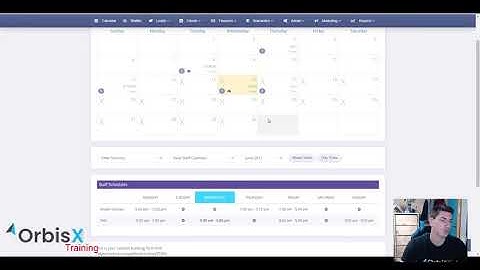 Manage Staff Schedules in OrbisX CRM for detailers