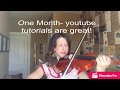 2 years progress Adult starter Learning violin