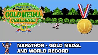 Capcom's Gold Medal Challenge '92 NES - Marathon / How to get the gold medal and The World Record