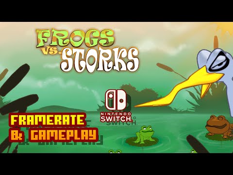 Frogs vs. Storks - (Nintendo Switch) - Framerate u0026 Gameplay