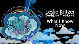 Leslie Kritzer (Beetlejuice, The Musical) - What I Know Now - karaoke - instrumental @CloudElevenKaraoke