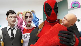 DEADPOOL BECOMES THE GODFATHER OF MIDAS AND HARLEY QUINN'S BABY | Fortnite Short Film