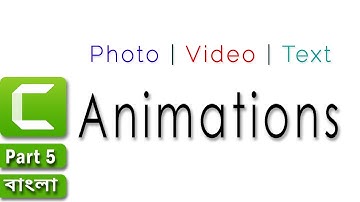 Animations in Camtasia 9 || Part 5 || Photo, Video and Text Animations [Bangla Tutorial]