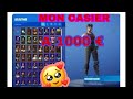 Prsentation de mon casier fortnite 