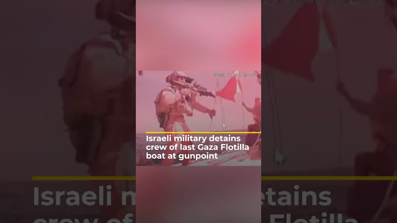 Israeli military intercepts last Gaza Flotilla boat | AJ 