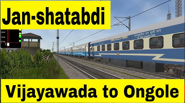 Vijayawada to Ongole Full Journey | 12077 Chennai - Vijayawada Jan shatabdi | MSTS IR Jan Shatabdi