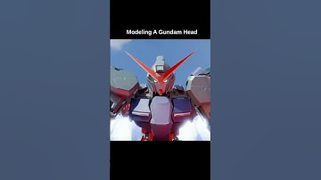My process for modeling a Gundam head. It took a lot longer than I expected. #customgundam #gunpla