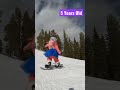 Snowboarding PROGRESSION From 1 To 5 Years Old Snowboarding Kids