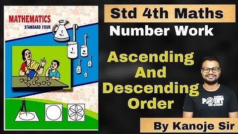 Ascending And Descending Order, Class 4 Math, Student point academy, Maharashtra Board