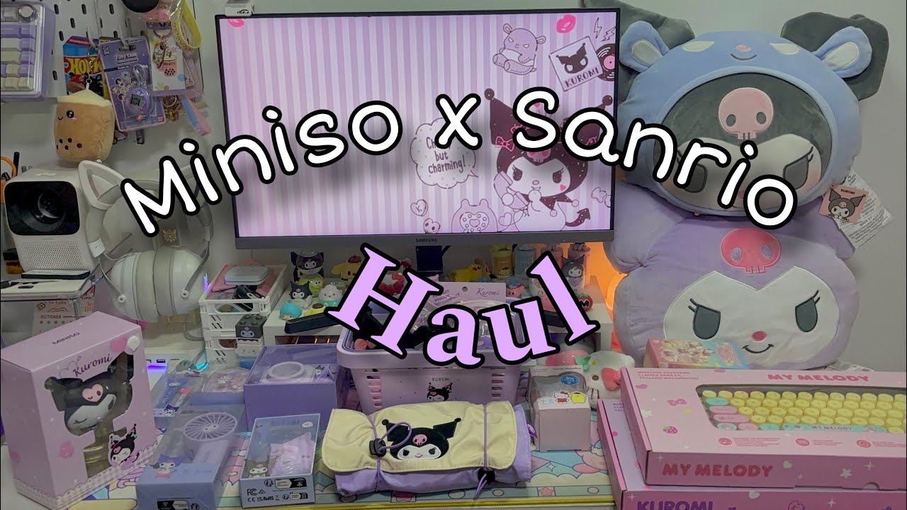 SANRIO Haul at MINISO Philippines | with prices (Mostly Kuromi)🇵🇭💖