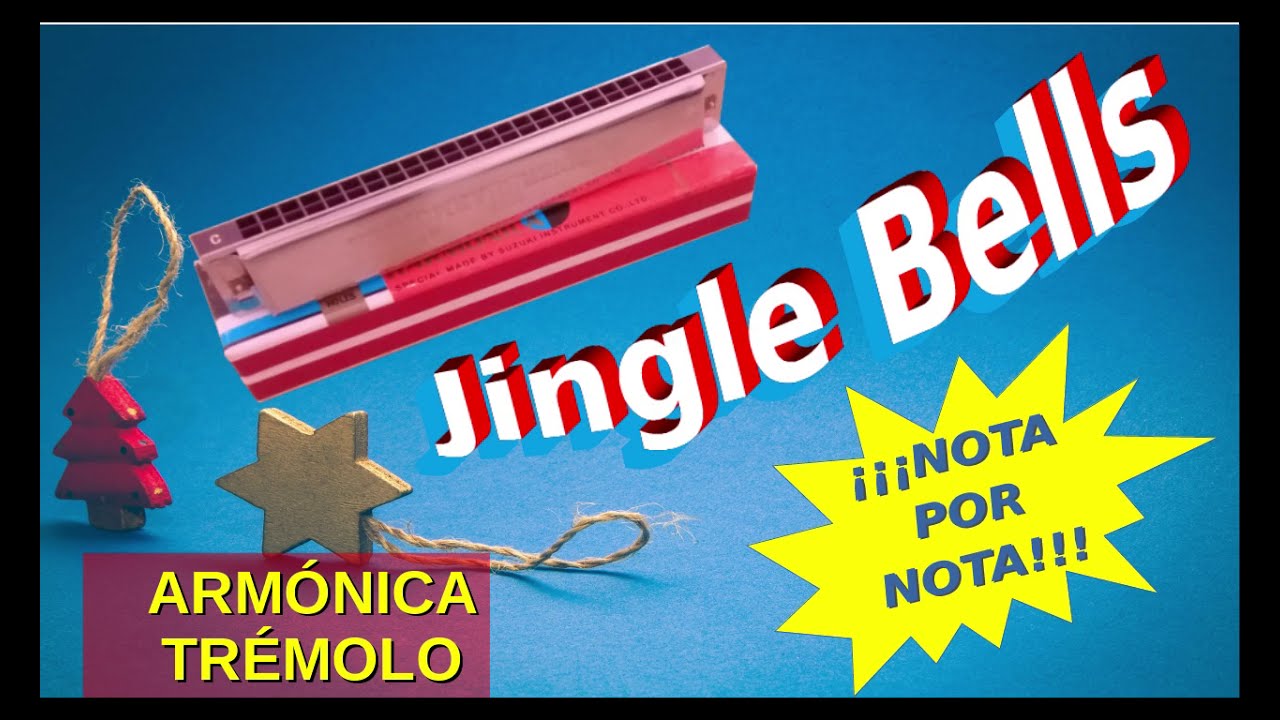 Cómo tocar Jingle Bells con armónica trémolo How to play Jingle Bells