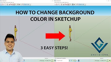 How to Change Background Color in Sketchup I GV Envisions Tutorial