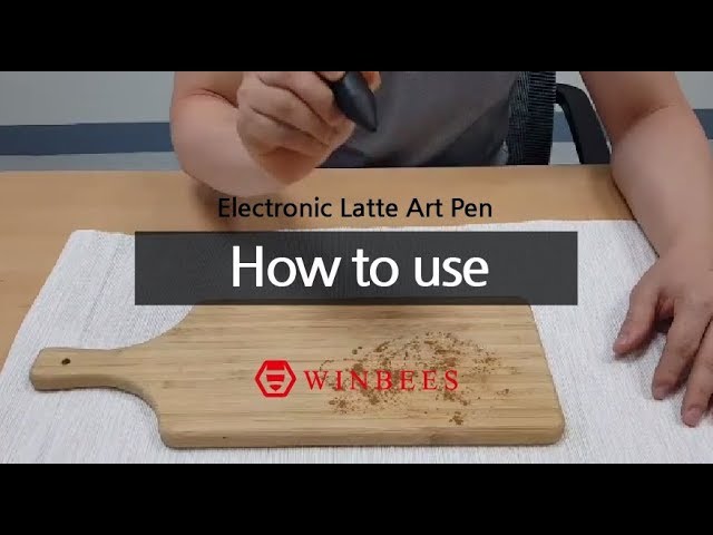 Electrical Latte Art Pen Portable Reusable Decorating Coffee Pen