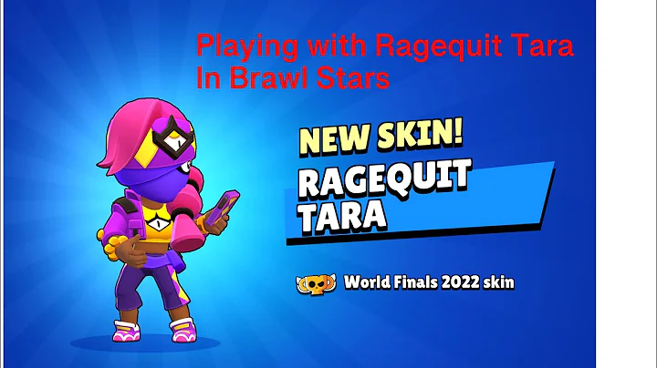 Playing the Ragequit Tara in Brawl Stars.