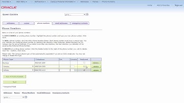 Intro to PeopleSoft Pt 6—Updating Personal Data