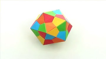 Origami Triangle Edge modules Icosahedron