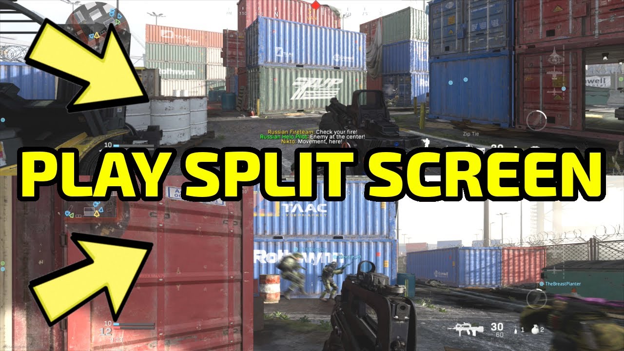 HOW TO Modern Warfare Split Screen - YouTube