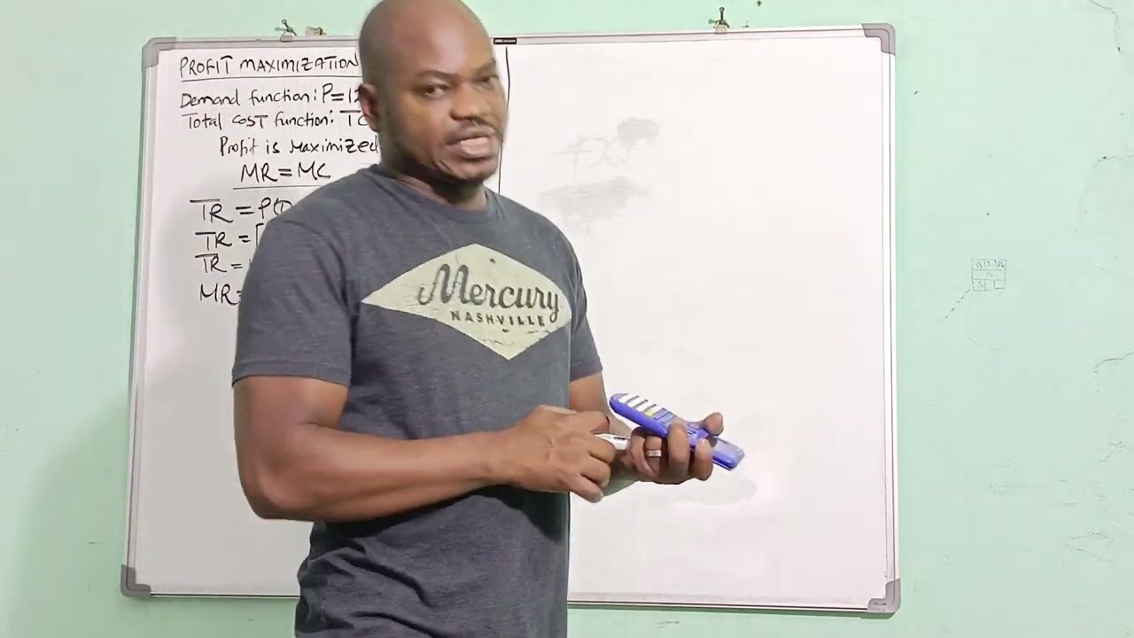 Calculating the profit maximizing output and price