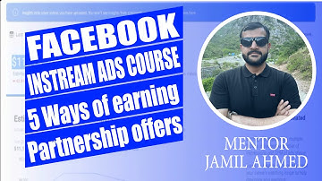New Facebook Instream ads course From Dubai and you can become partner with me! #facebookinstream