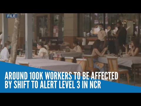 Around 100K workers to be affected by shift to Alert Level 3 in NCR