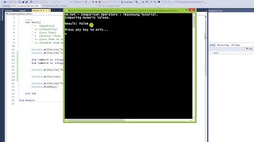 VB.NET Tutorial Part 7: Comparison Operators